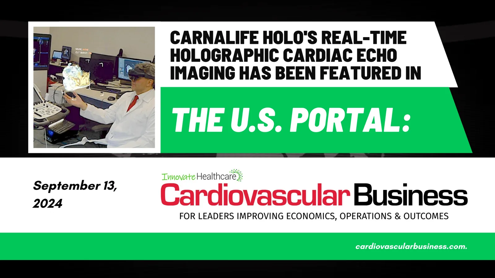 CarnaLife Holo featured in Cardiovascular Business