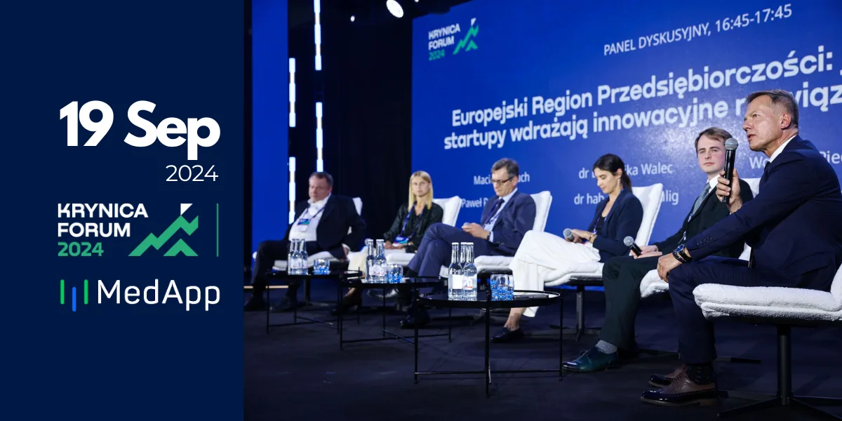 Krynica Forum 2024 panel discussion with MedApp
